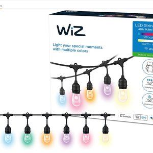 Philips WiZ Connected 48ft/15M Outdoor WiFi Color String Lights
